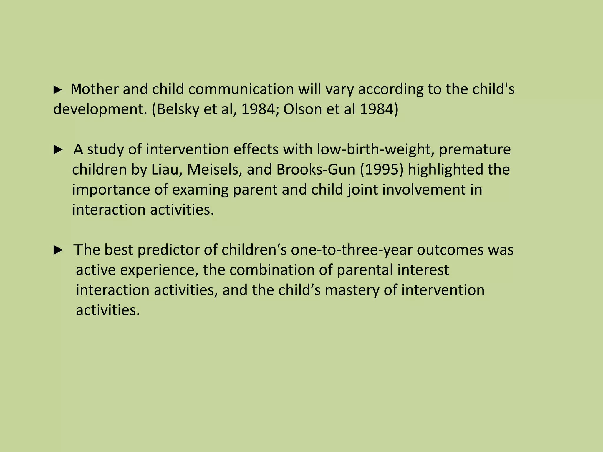 ASSESSMENT CHILD-PARENT INTERACTION | PPTX