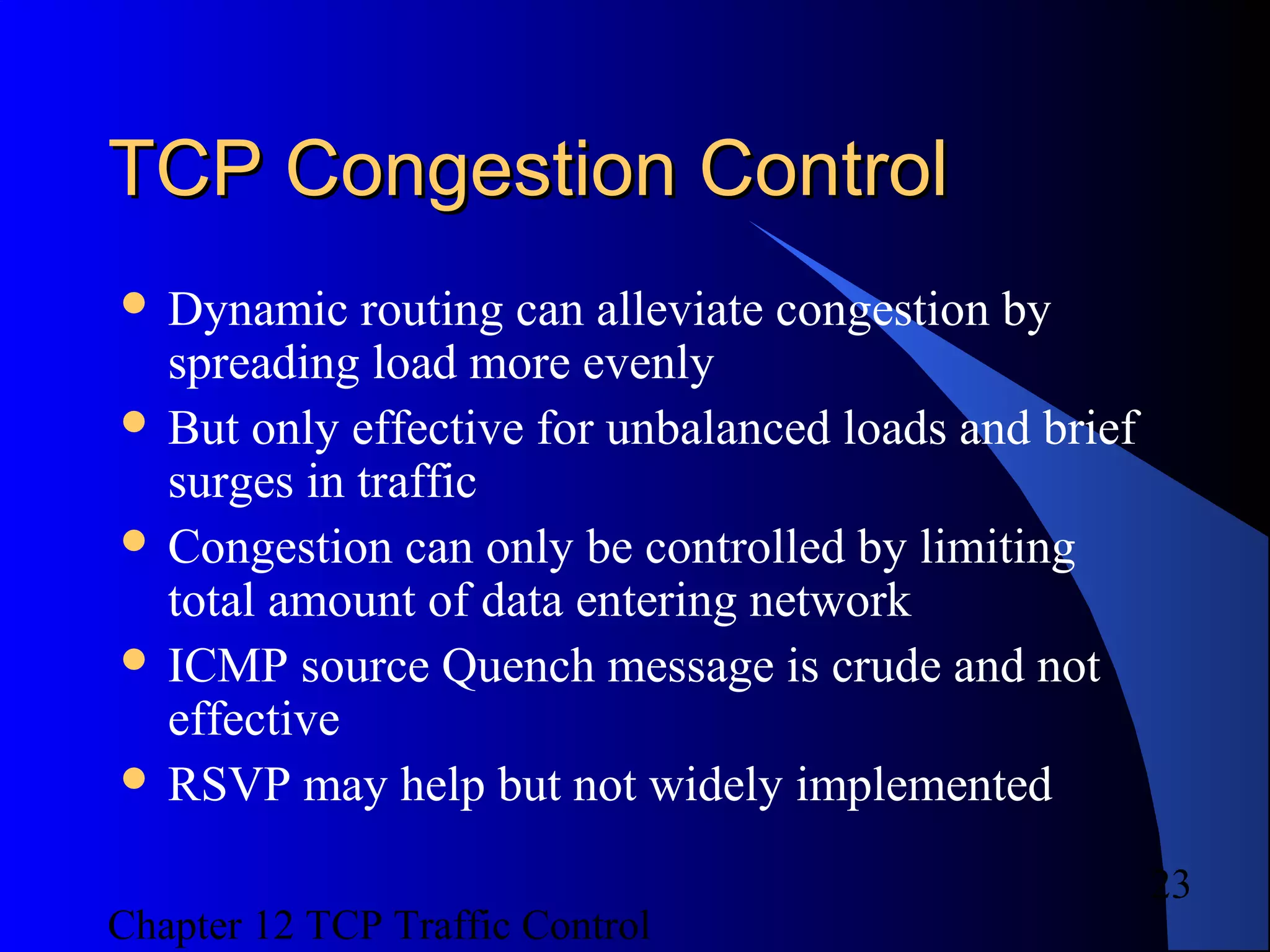 TCP Traffic Control Chapter12 | PPT