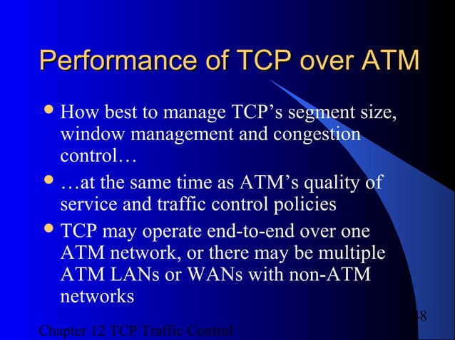 TCP Traffic Control Chapter12 | PPT