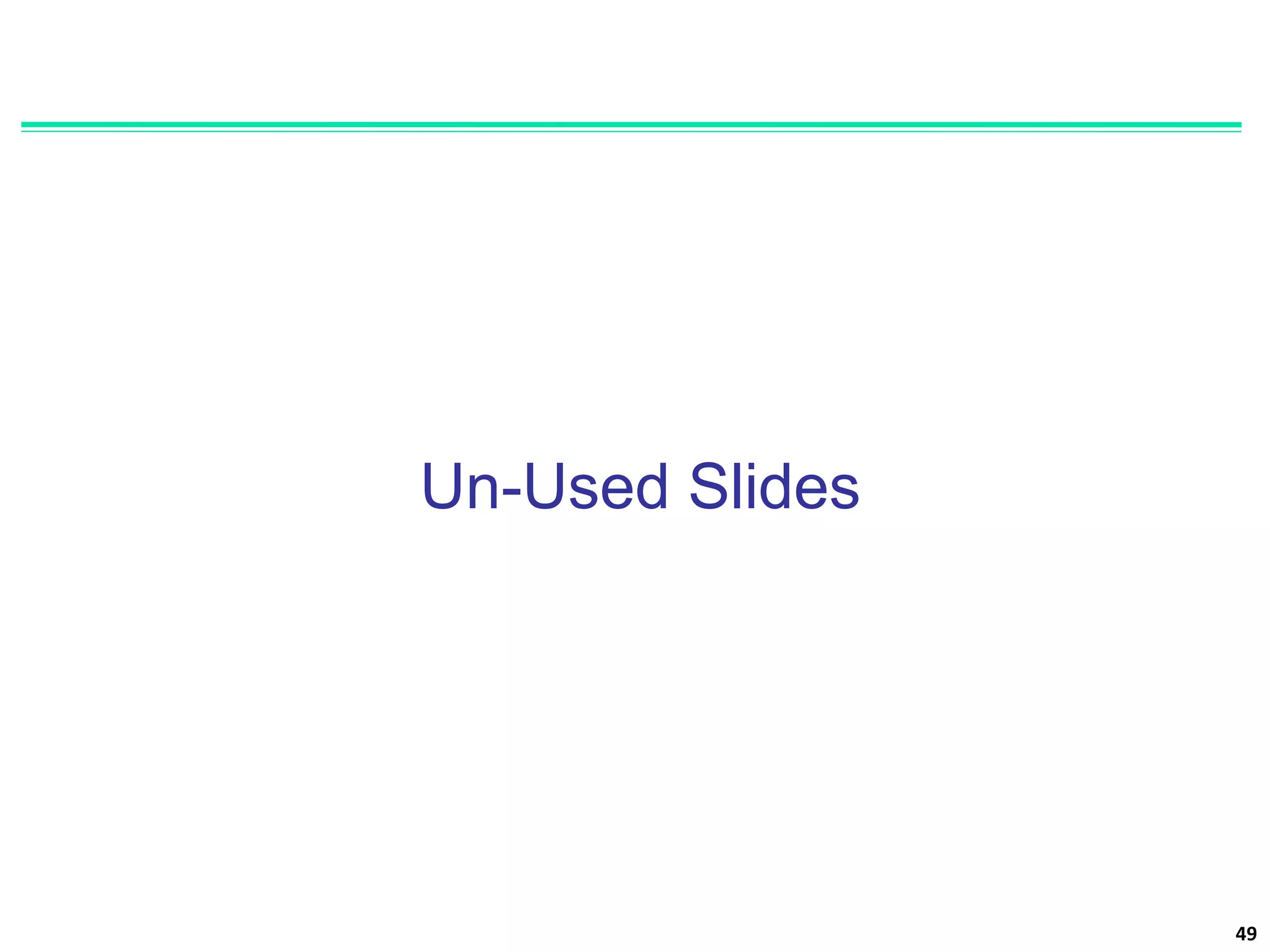 Un-Used Slides
49
 
