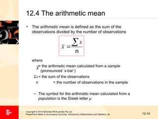 Introductory Mathematics and Statistics PPT | PPT