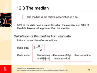 Introductory Mathematics and Statistics PPT | PPT