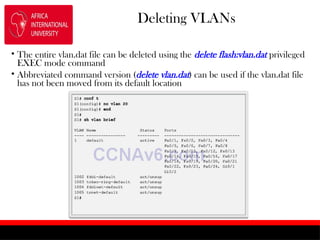 VLANS Routing and Protocols Chapter 12 of Routing | PPTX