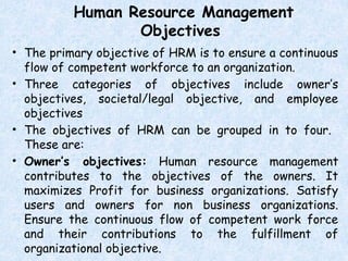 An Overview of Human Resource Management | PPTX