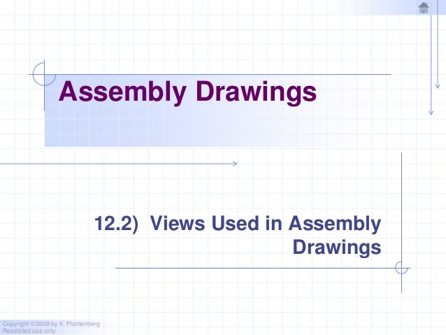 Chapter 12 assembly drawings - 2010