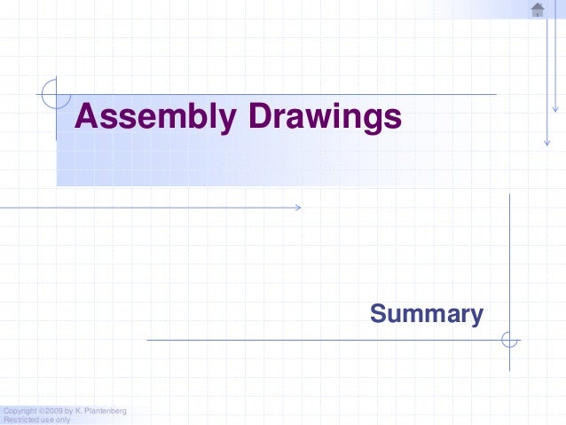 Chapter 12 assembly drawings - 2010