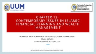 CHAPTER 12 - Contemporary Issues in Islamic Financial Planning and ...