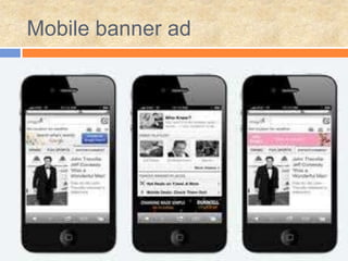 Mobile banner ad
 