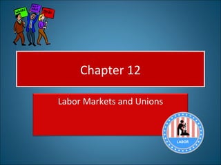 Chapter 12

Labor Markets and Unions
 