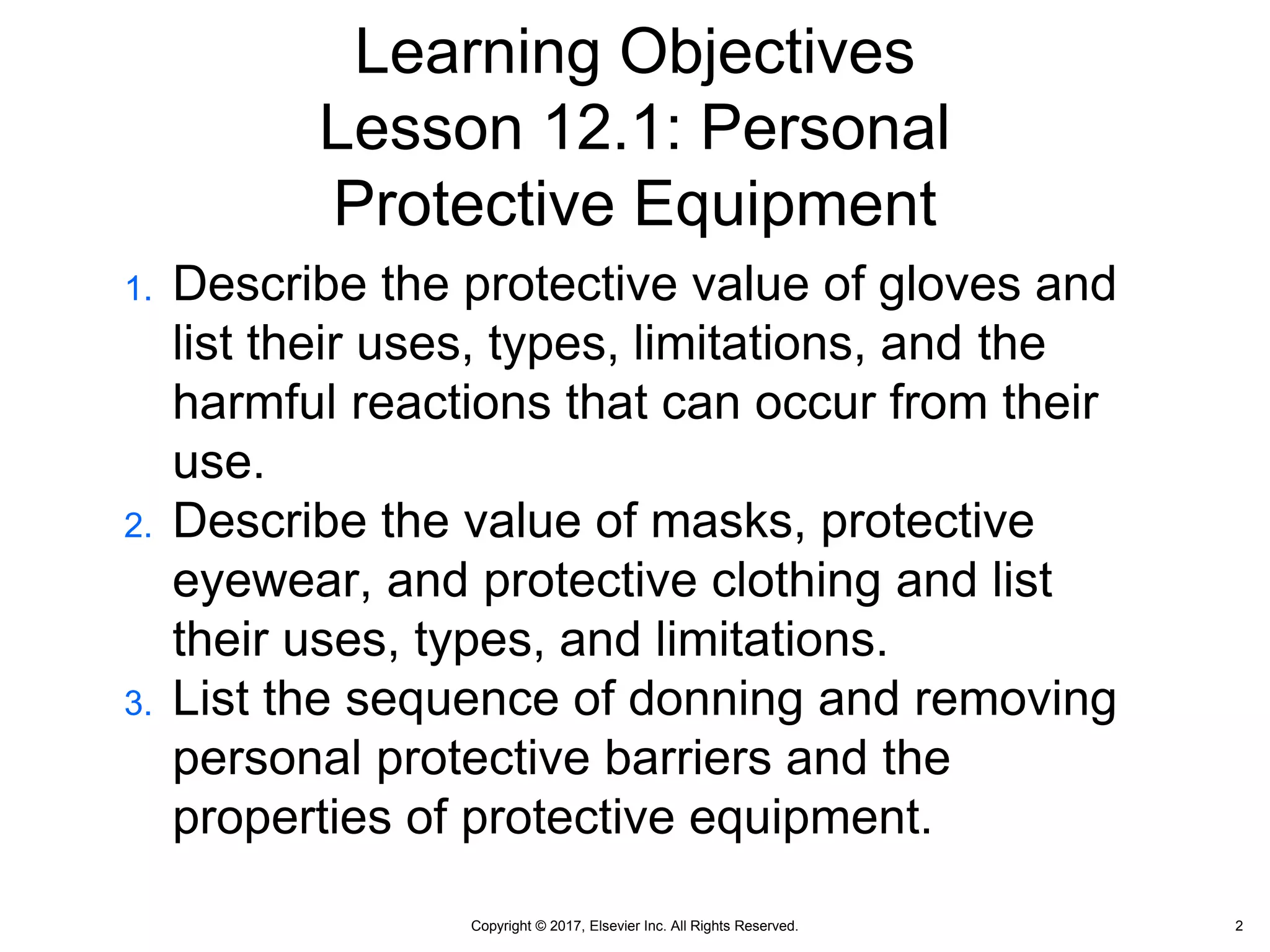 Chapter 12: Personal Protective Equipment | PPTX