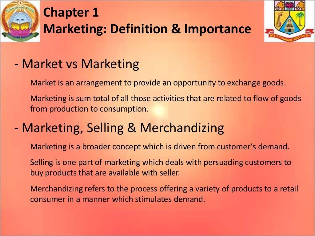 Marketing Definition & Importance, Concepts & Marketing Management