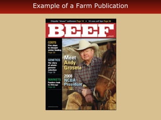 Example of a Farm Publication

 