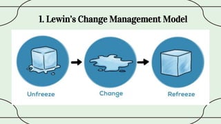 1. Lewin’s Change Management Model
 