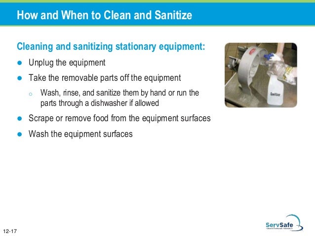 Cleaning Sanitizing Food Eqipment Steps