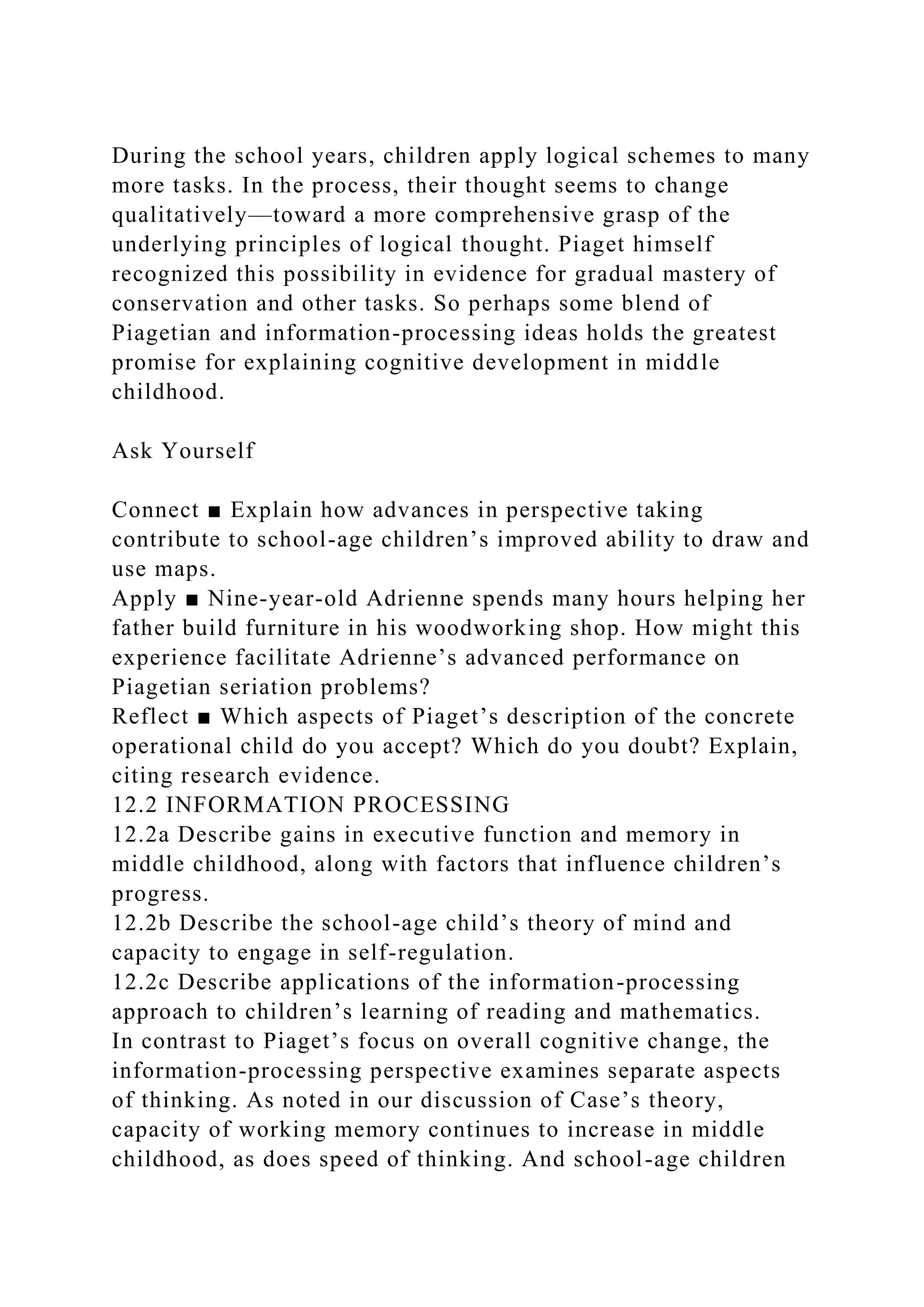 CHAPTER 12 COGNITIVE DEVELOPMENT IN MIDDLE CHILDHOODHistorical T.docx