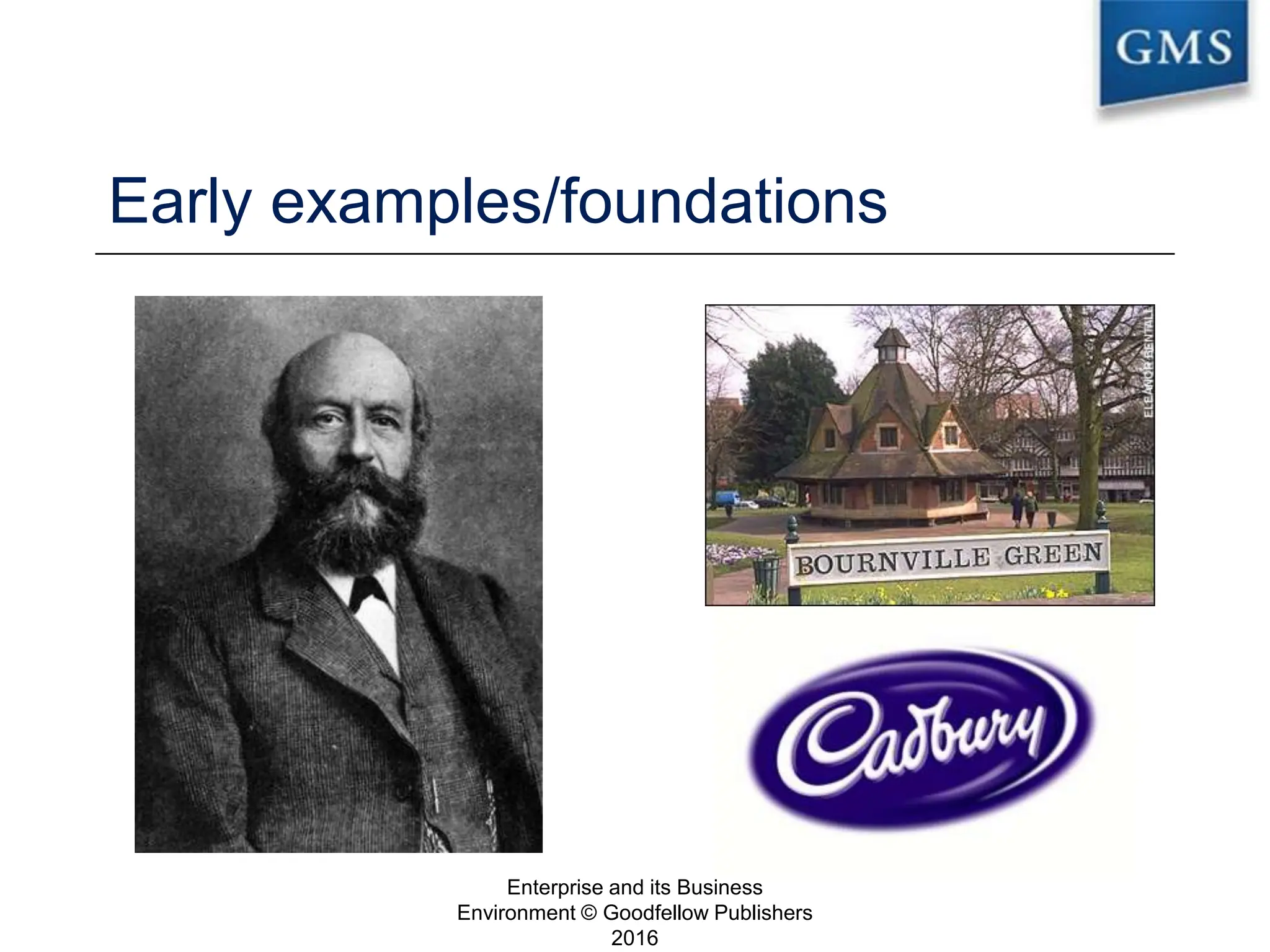 Early examples/foundations
Enterprise and its Business
Environment © Goodfellow Publishers
2016
5
 