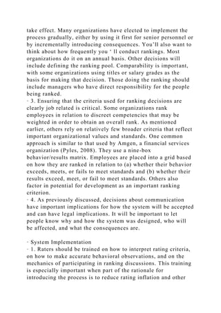 CHAPTER 12FORCED RANKINGS PROS, CONS, AND PRACTICESPeter G. D.docx