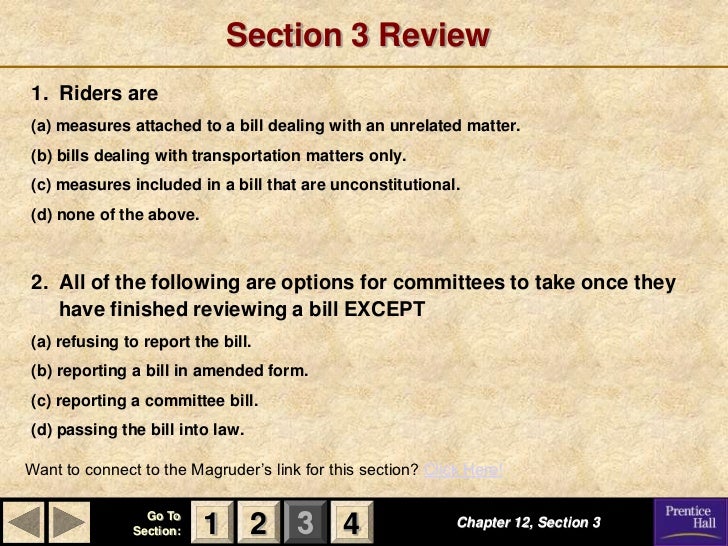 How a bill becomes a law essay