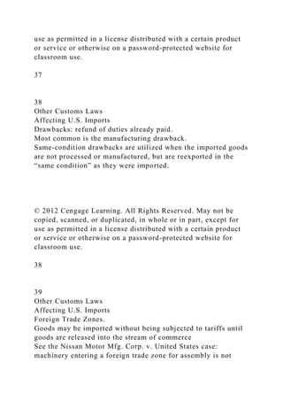 CHAPTER 12Imports, Customs and Tariff Law© 2012 Ce.docx