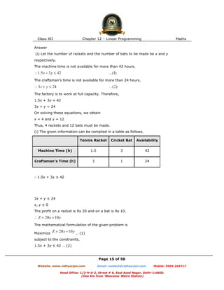 Chapter 12 linear_programming | PDF