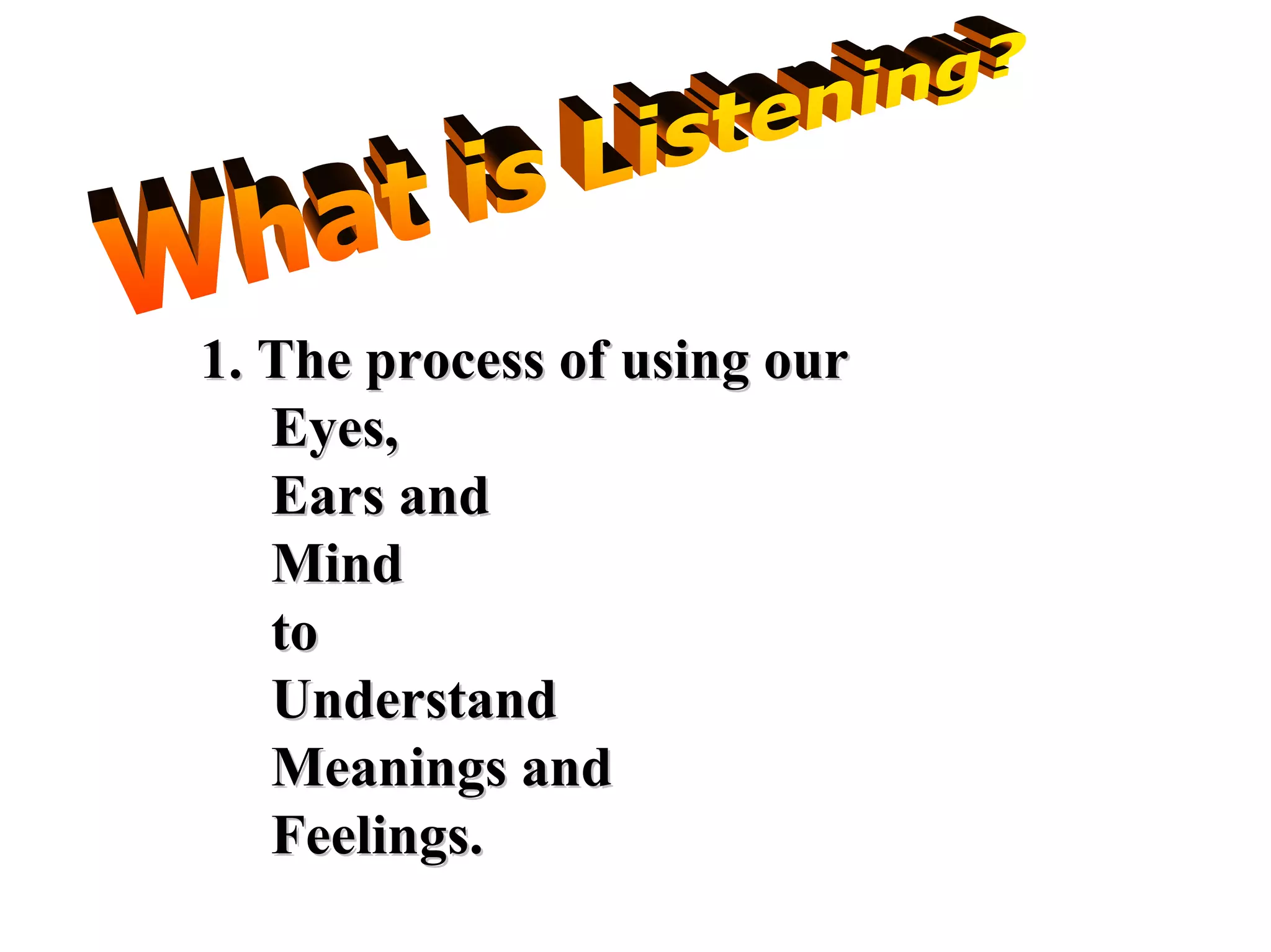 Importance of Listening | PDF