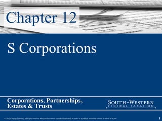 Chapter 12 S Corporations 