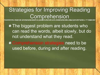 Using Response to Intervention to Screen Struggling ReadersAnswering those questions can help you as a teacher determine whether or not the student had received adequate instruction. This then allows you to understand whether or not their low responses to instruction is a functional need to the student.Completing assessments and monitoring their progress helps teachers have a better understanding where the student seems to be struggling at with their reading.