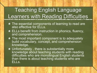  These classes provide a one-on-one instruction in which each student is grouped by there levels and needs.