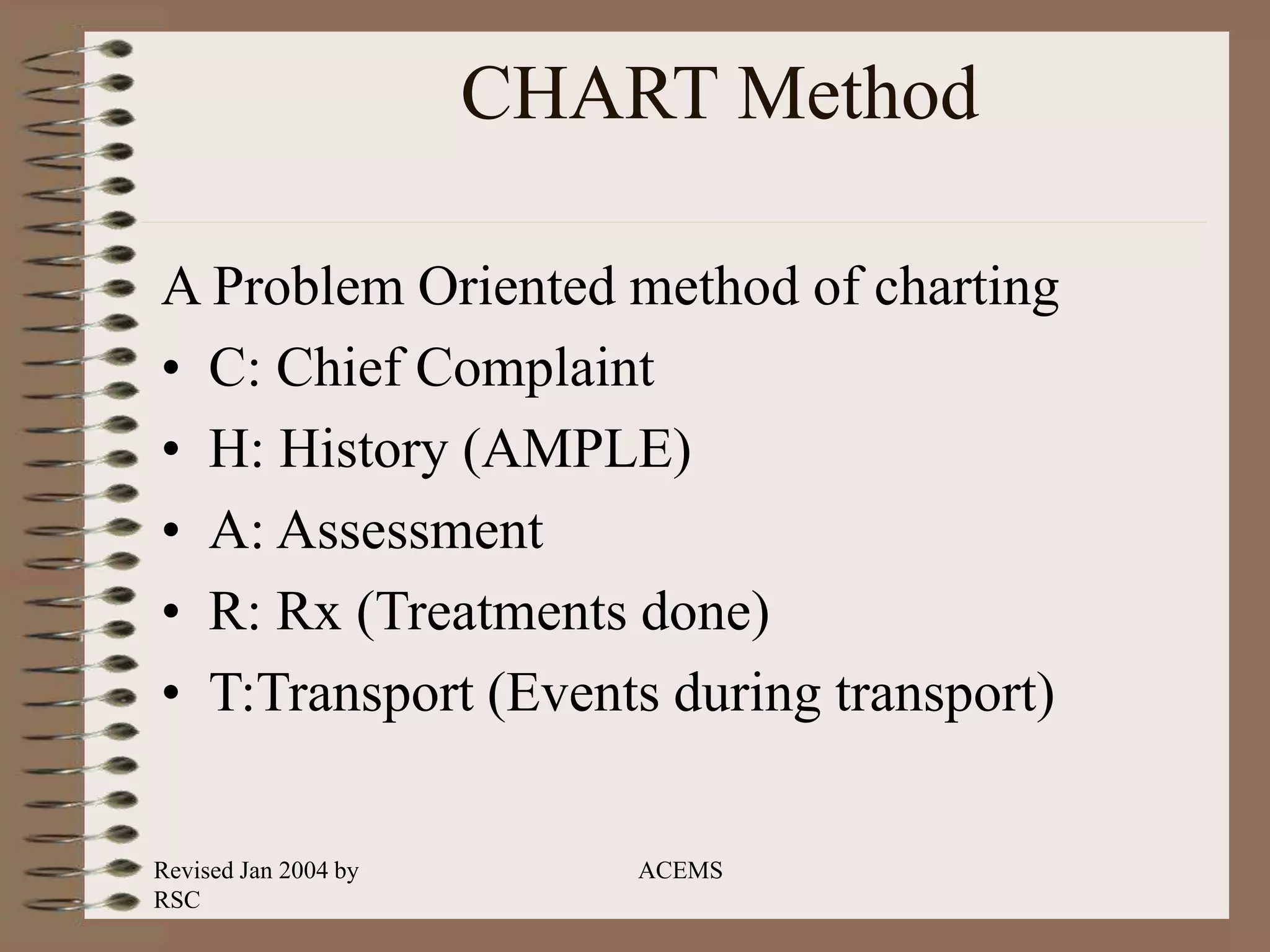 2004 EMS charting | PPT