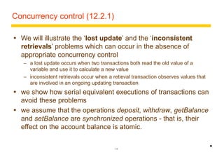 Chapter 12 transactions and concurrency control | PPT