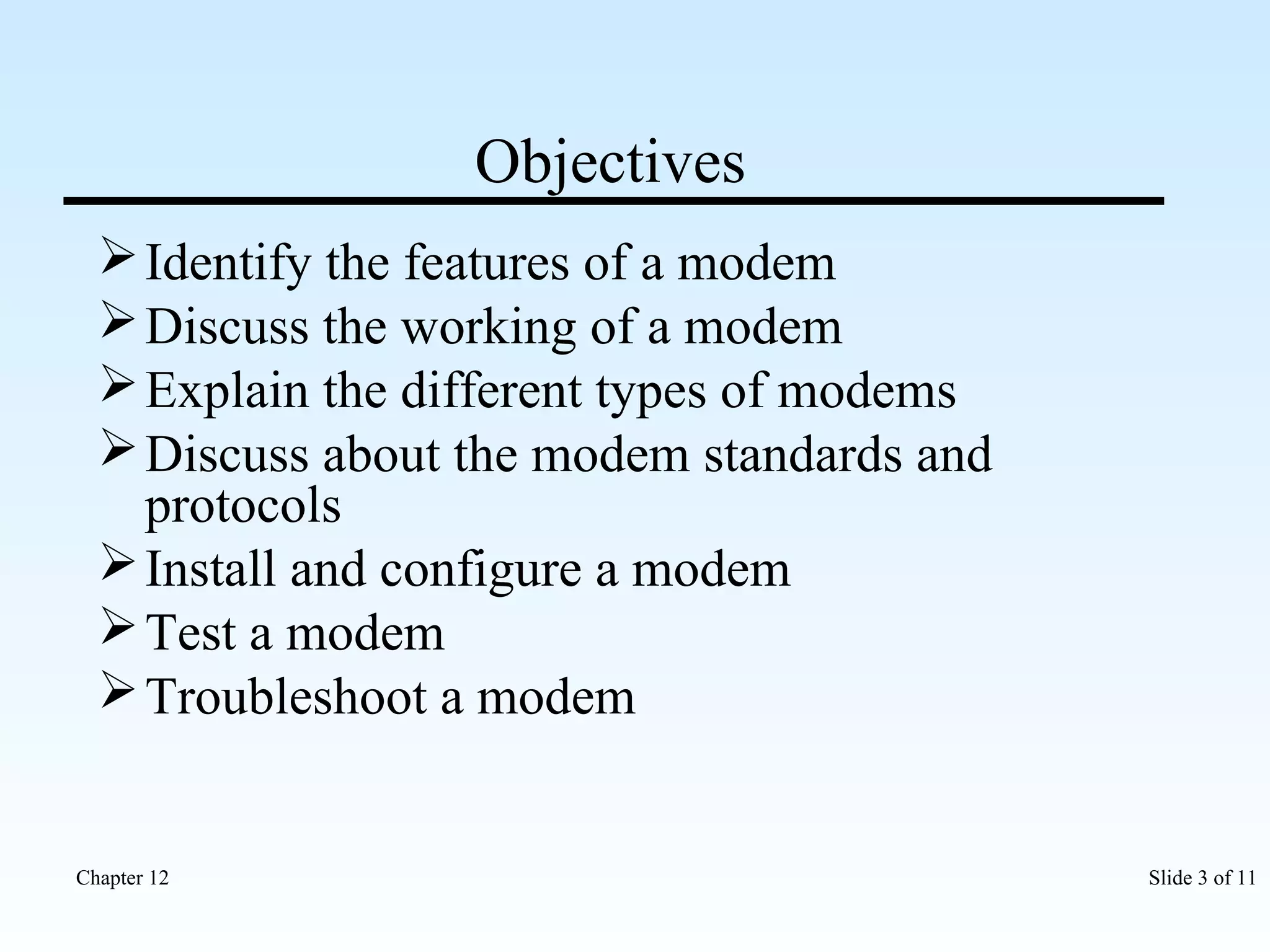 MODEM INTERNAL AND EXTERNAL | PPT