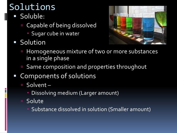 Chapter 13.1 Types of Mixtures