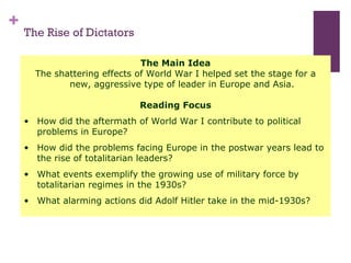 The Rise of Dictators ,[object Object],[object Object],[object Object],[object Object],[object Object],[object Object],[object Object]