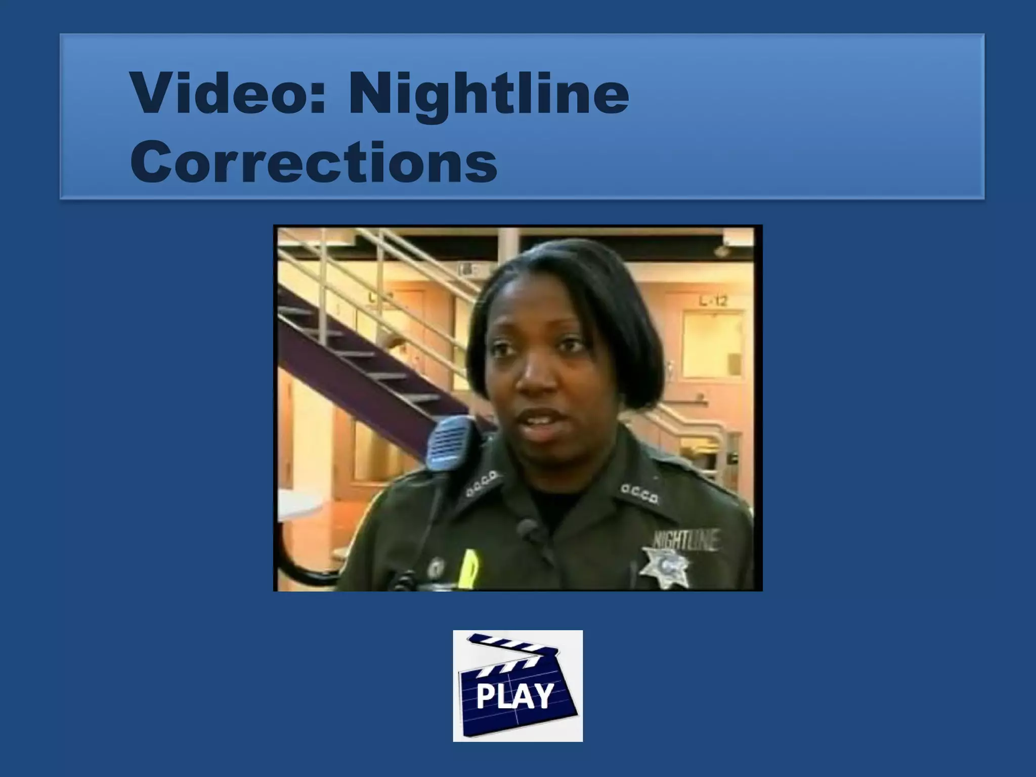 Video: Nightline 
Corrections 
 