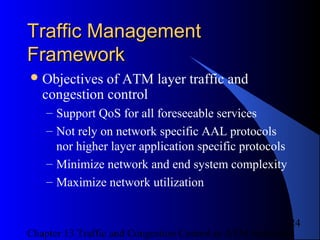 Traffic and Congestion Control in ATM Networks Chapter 13 | PPT
