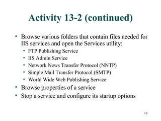 Chapter13 Administering Web Resources | PPT