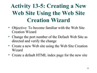 Chapter13 Administering Web Resources | PPT