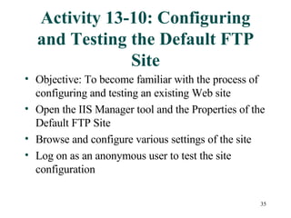 Chapter13 Administering Web Resources | PPT