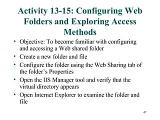 Chapter13 Administering Web Resources | PPT
