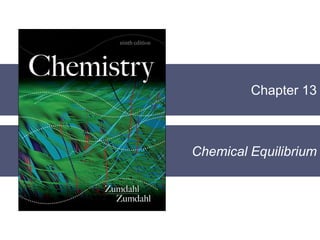 Chapter 13
Chemical Equilibrium
 