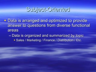 Chapter 13 data warehousing | PPT