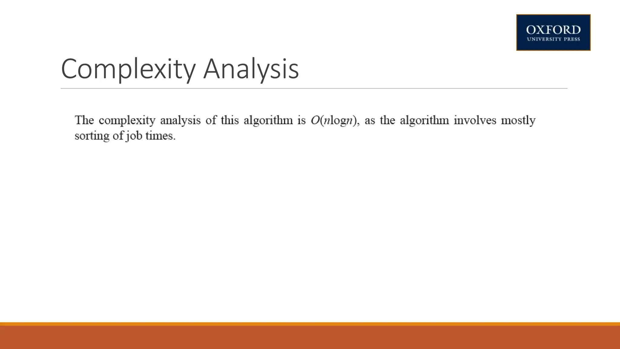 Complexity Analysis
 