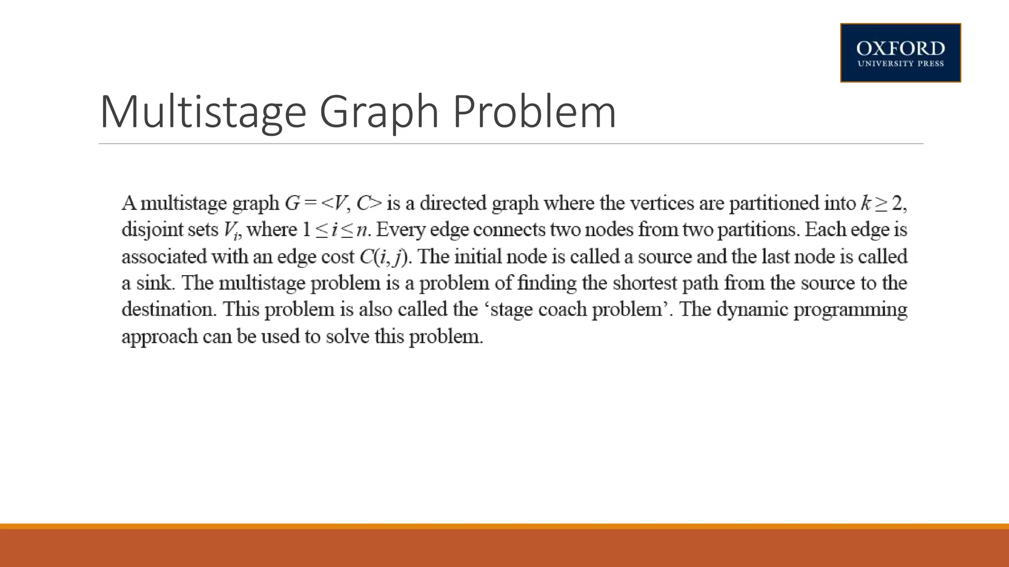 Multistage Graph Problem
 