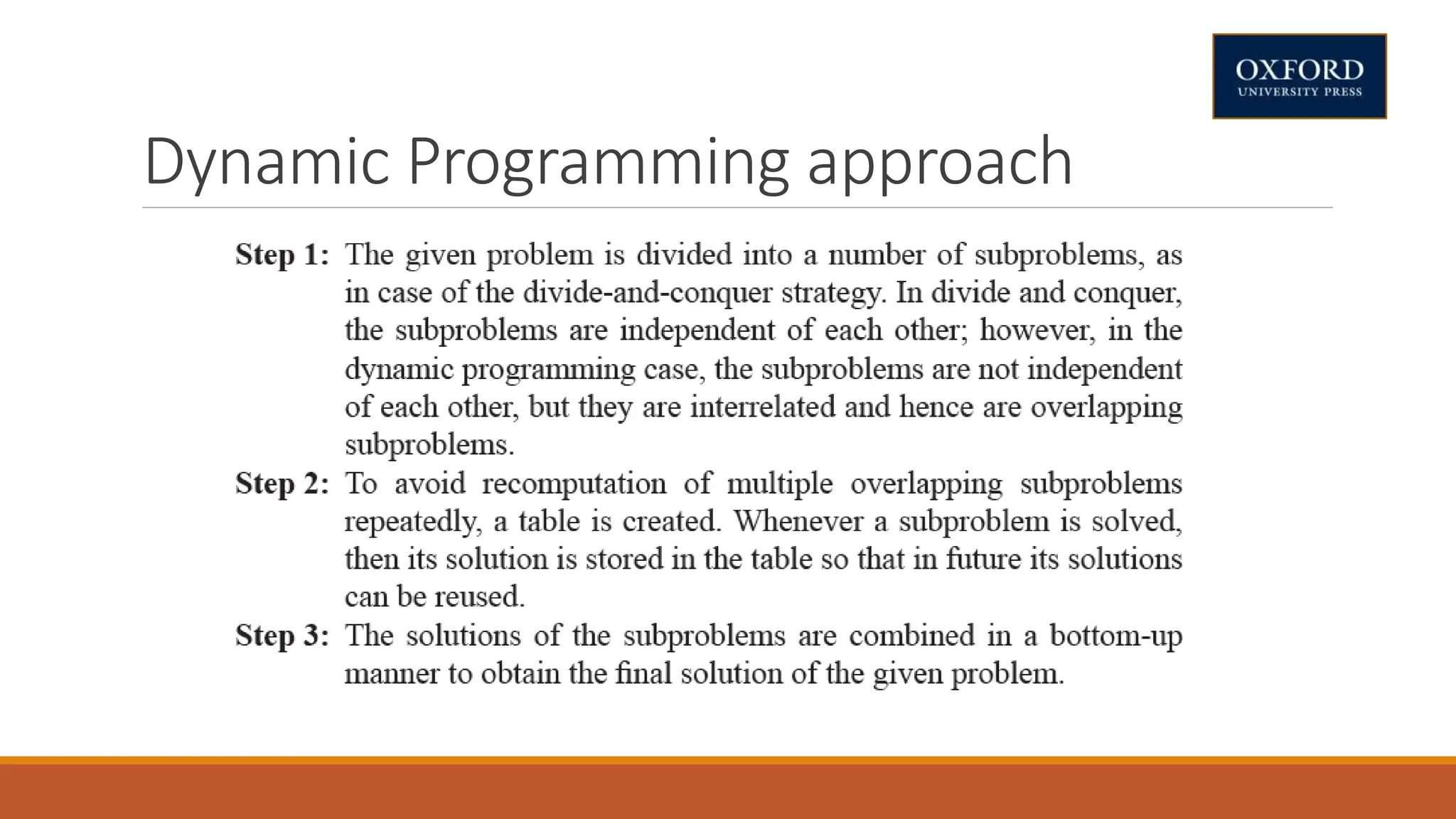 Dynamic Programming approach
 