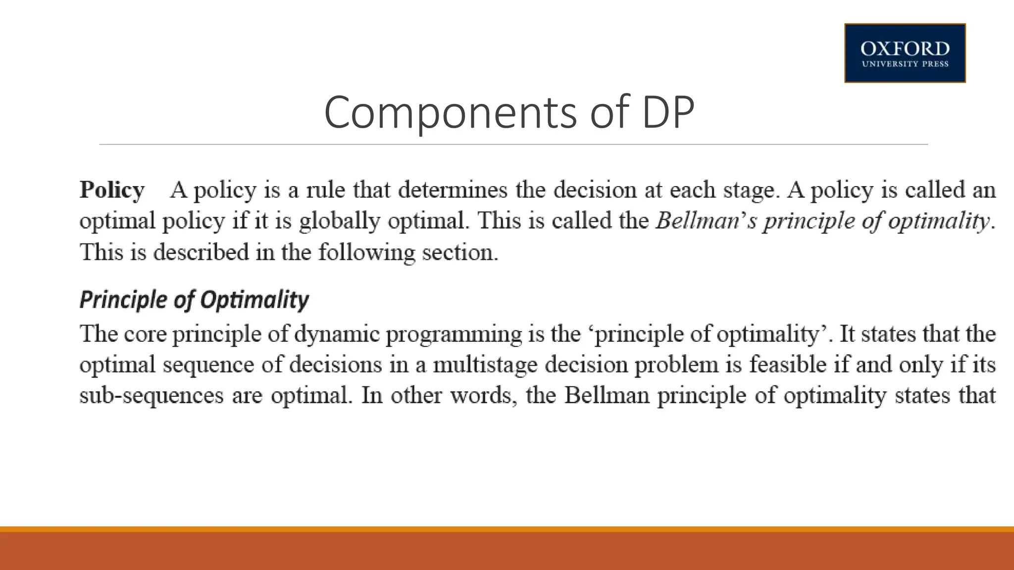 Components of DP
 