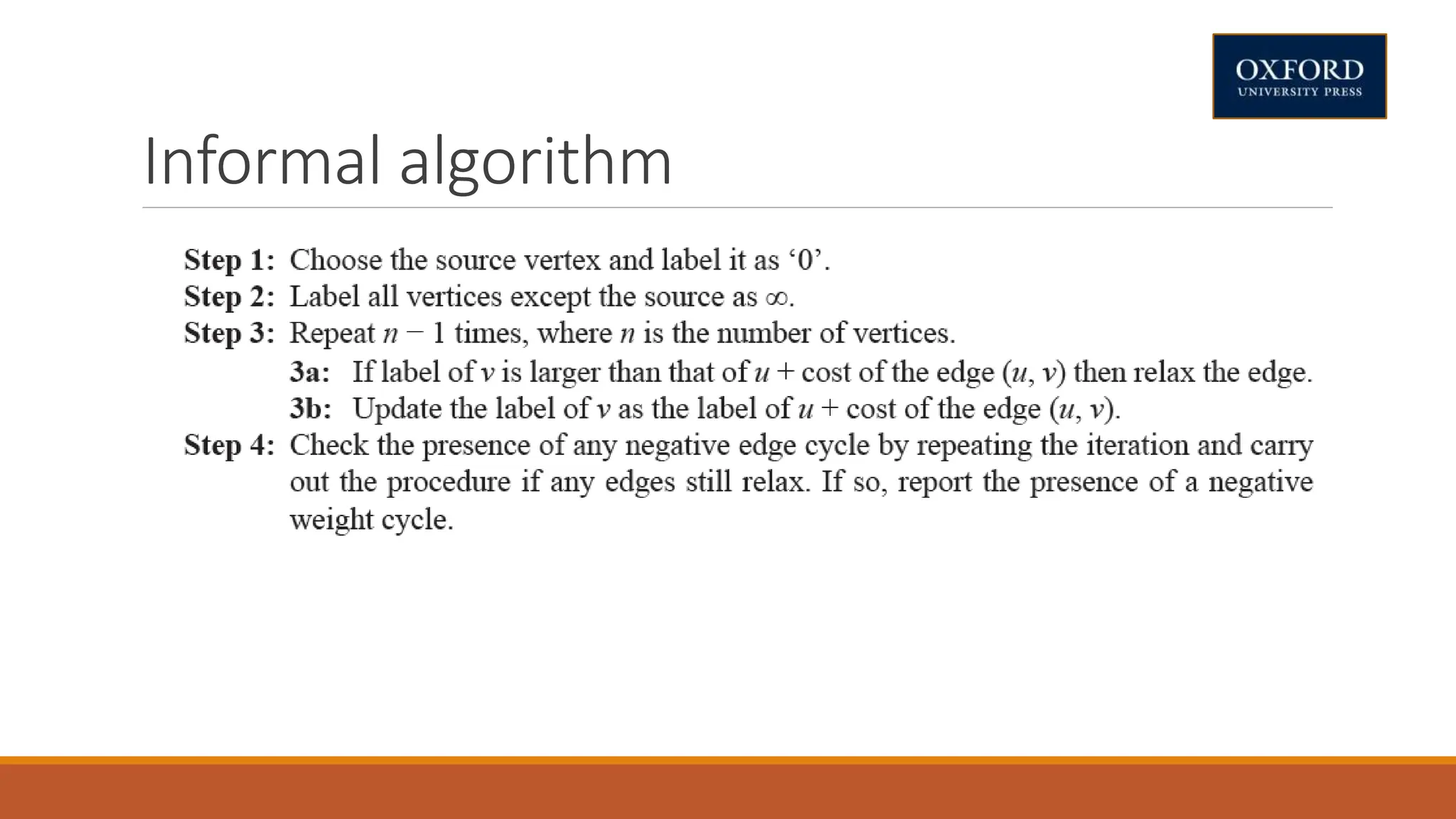 Informal algorithm
 