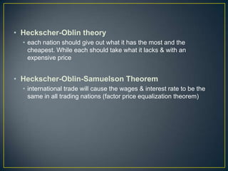 Samuelson Theory International Economics | PPTX