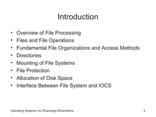 Chapter 13 file systems | PPT