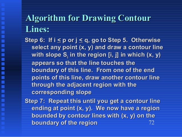 Contour Line Drawing Algorithm : Chapter heragu