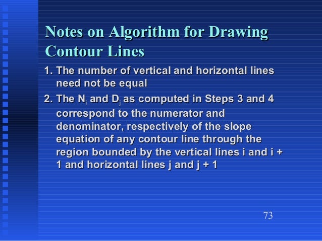 Contour Line Drawing Algorithm : Chapter heragu